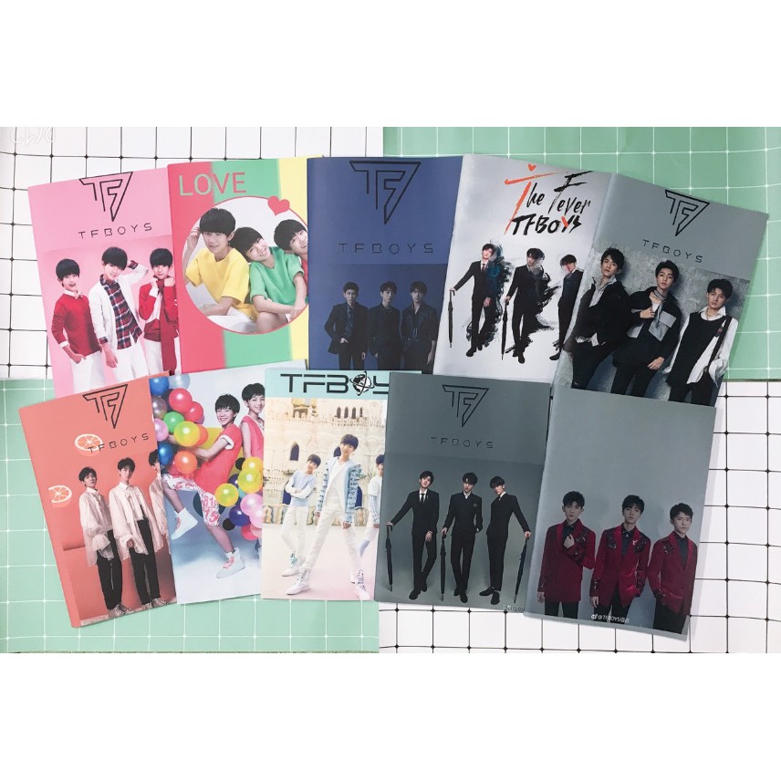 vở TFboys kẻ ngang S7VI34 tập thần tượng 25x17cm 80 trang giấy đẹp