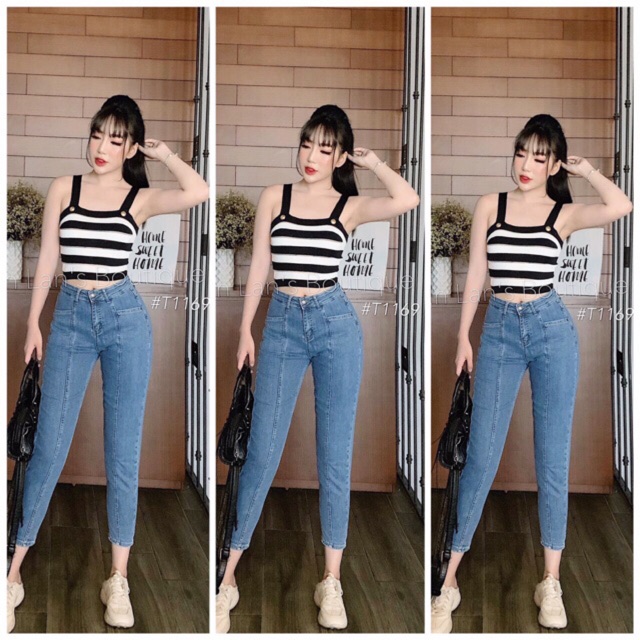 ⛱🏖Quần jean gân giữa siêu giãn Bigsize | BigBuy360 - bigbuy360.vn