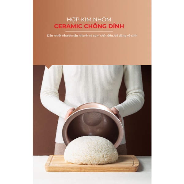 Nồi cơm điện cơ 2.8 Lít COEX CR-3416