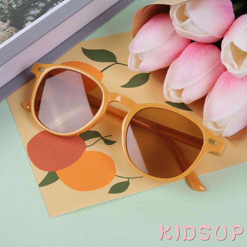 Kính mát gọng tròn phong cách retro thời trang cho bé