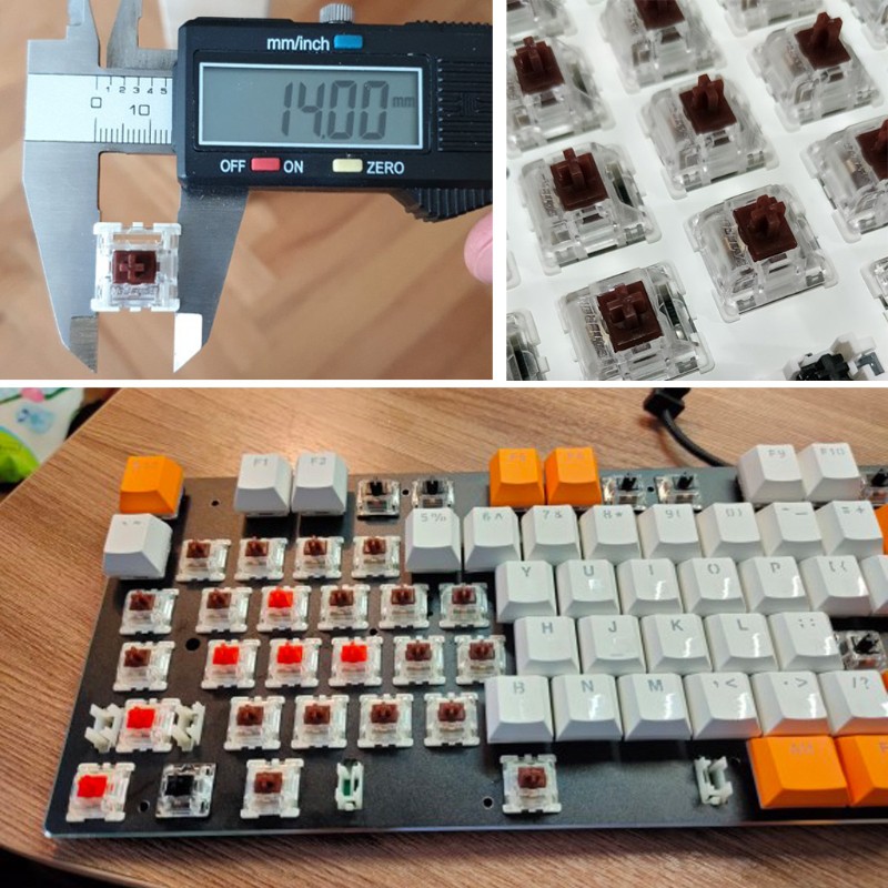 Set 10 Bàn Phím Cơ 3pin Gateron Mx Fit Gh60