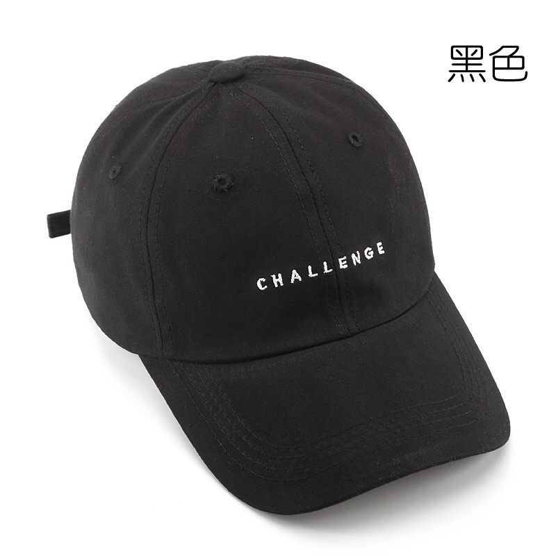 Mũ Lưỡi Trai Thêu Chữ CHALLENGE Phong Cách Hàn Quốc