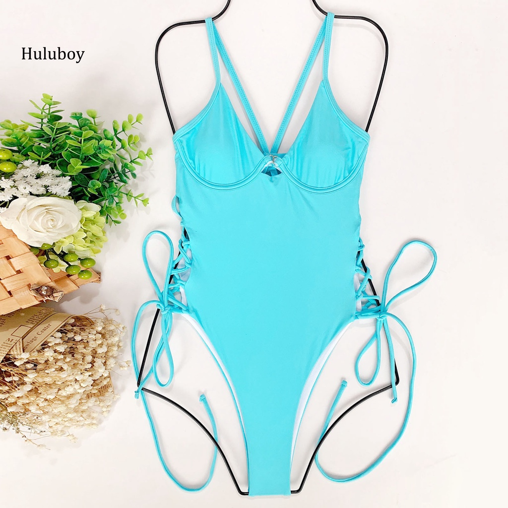 Huluboy Đồ Bơi Một Mảnh Hai Dây Hở Lưng Thời Trang Cho Nữ | BigBuy360 - bigbuy360.vn