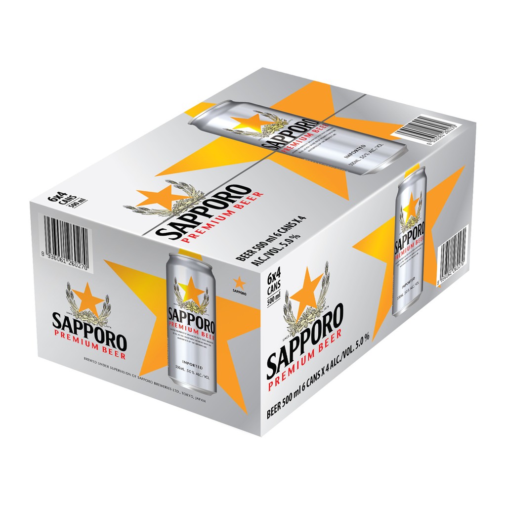 Bia Sapporo Premium 500ml