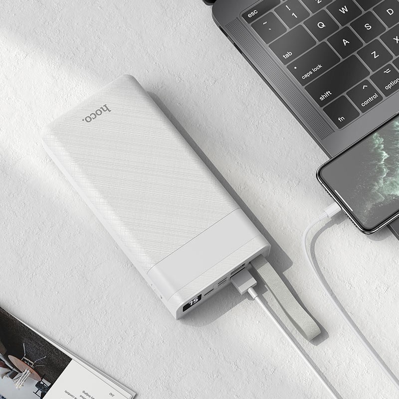 Sạc dự phòng Hoco J73 30.000 mAh có đèn (chính hãng, Bảo hành 1 năm)