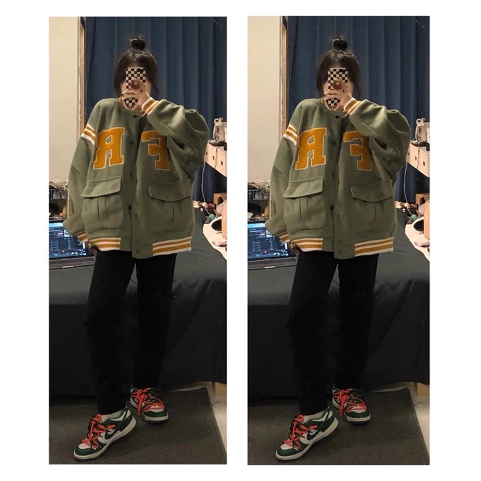 Áo bomber nỉ lót bông