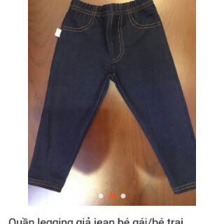 Quần legging giả jean bé trai/gái