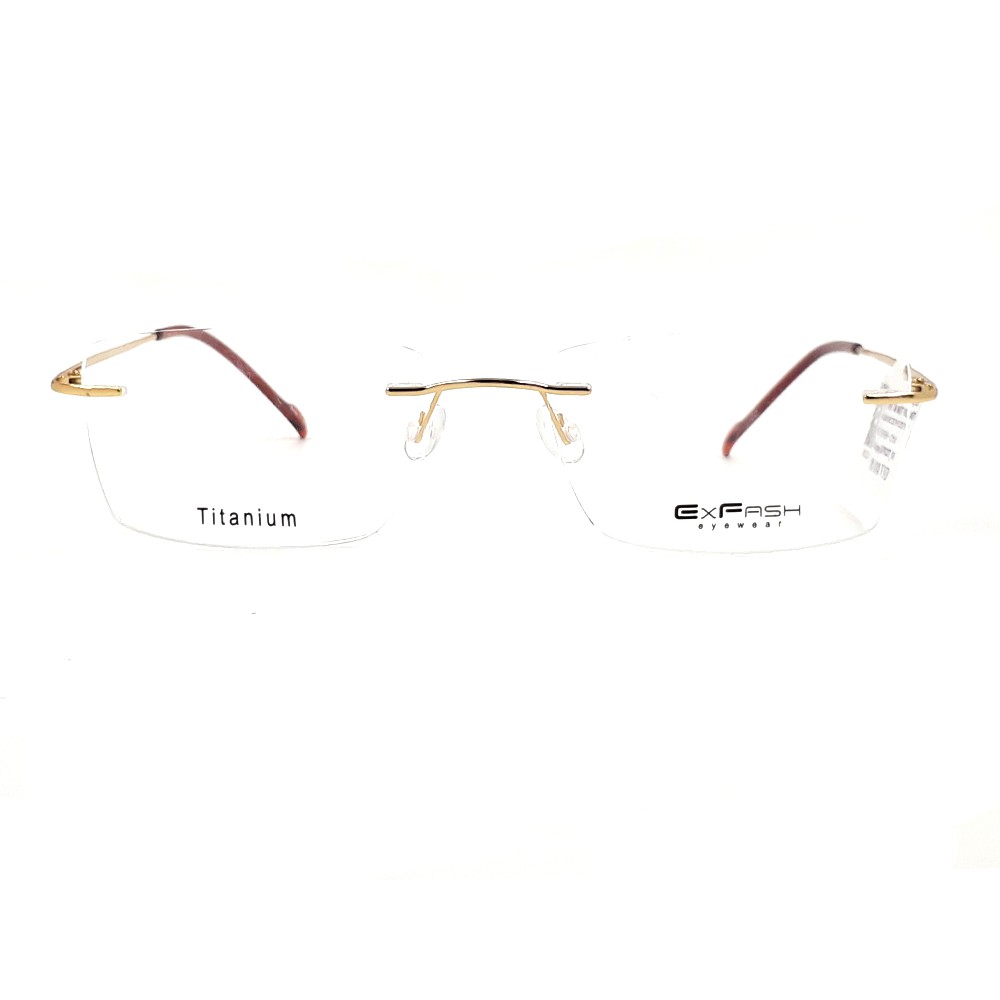 Gọng kính cận nam nữ Exfash EF76227T 901 chính hãng (tròng cận 0 độ)
