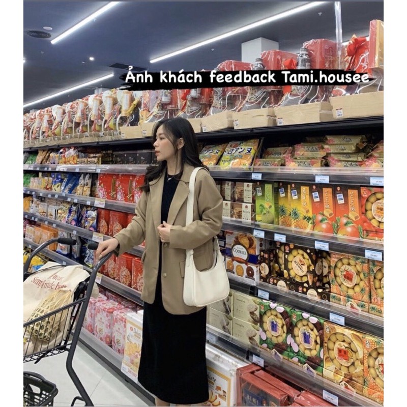 Áo blazer túi nắp /Áo khoác phong cách Hàn Quốc