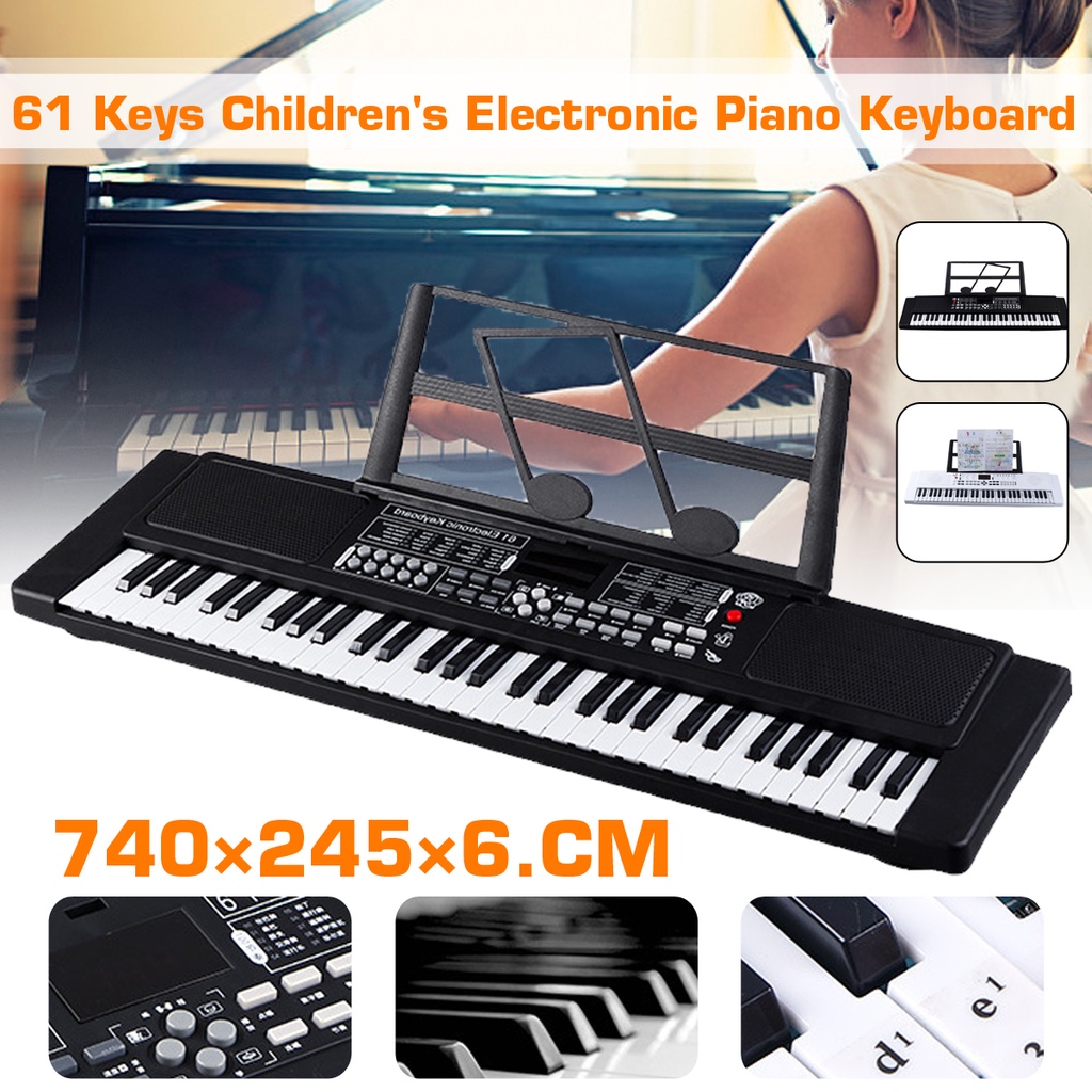 Mới Đàn Organ Điện 61 Phím Kèm Micro Và Giá Đỡ