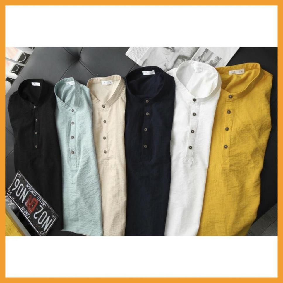 [HÀNG HOT]Áo thun nam cao cấp, Áo Đũi Nam Cổ Tàu Cộc Tay Đẹp Loại 1 hot 2021 AD63 | BigBuy360 - bigbuy360.vn