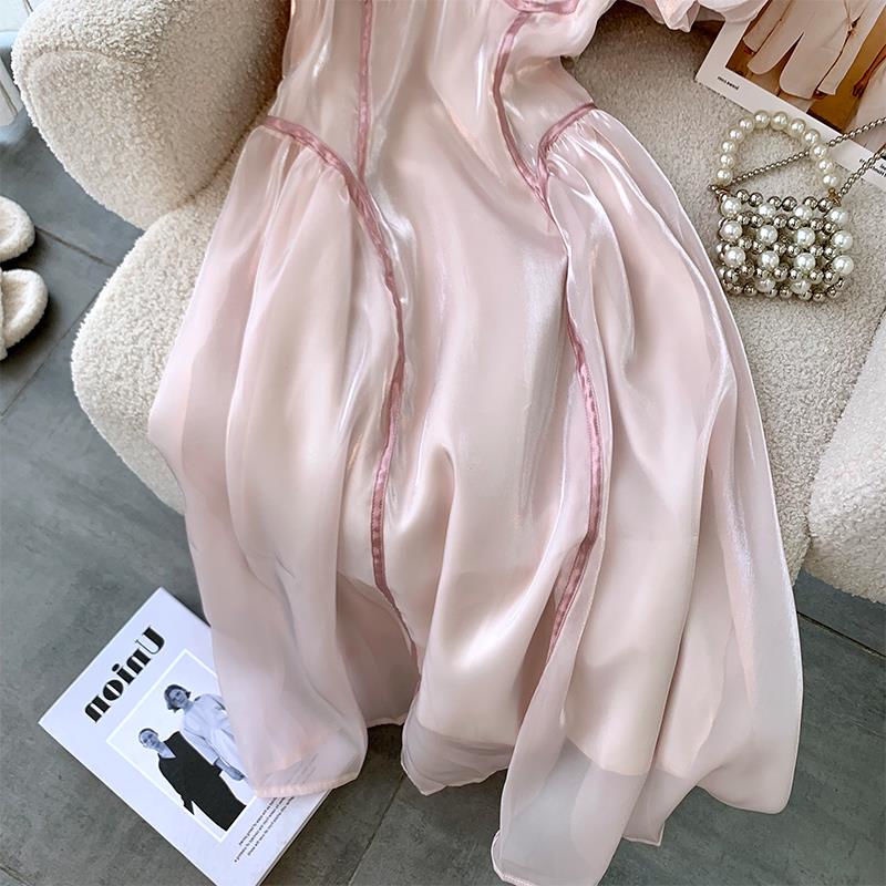 Đầm Thời Trang Mùa Hè Chiết Eo Kiểu Dáng Nhẹ Nhàng Xinh Xắn Dành Cho Nữ