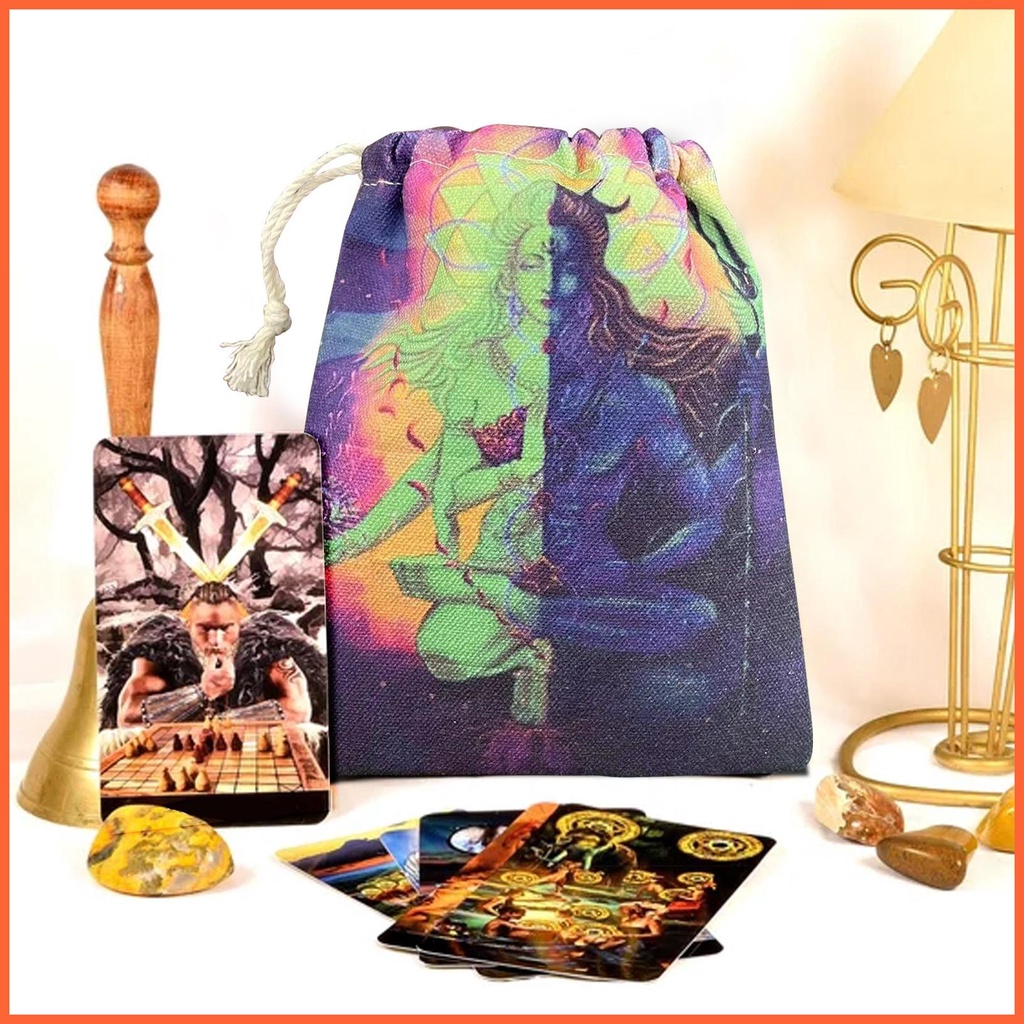 Túi Dây Rút Đựng Bài Tarot / Trang Sức 13 * 18cm