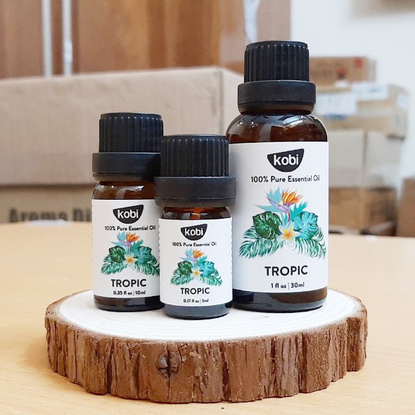 Tinh dầu Kobi Tropic blend giúp bạn đánh thức giác quan, khơi niềm cảm hứng -30ml