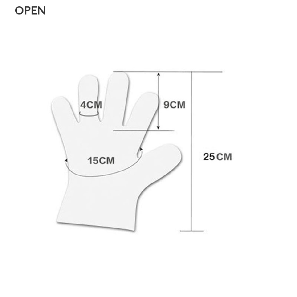 Set 100 Găng Tay Nhựa Trong Suốt Dùng Một Lần Đa Ứng Dụng