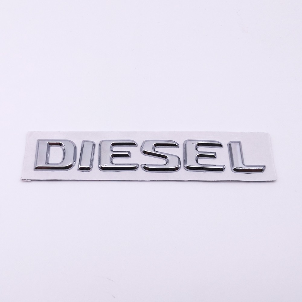 Logo bằng chrome ABS hình chữ DIESEL dán trang trí xe thông dụng