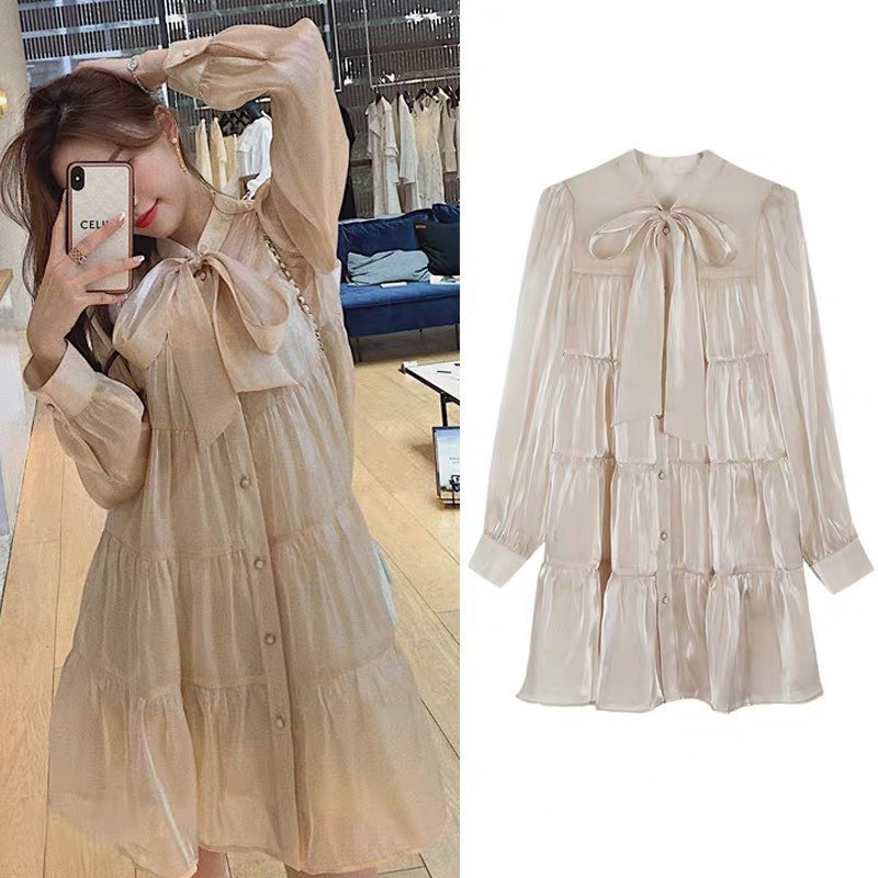 Váy ulzzang khuy ngọc babydoll cao cấp - M18 - bluegirl - [Mã SKAMCLU10 giảm 7% tối đa 20K] | BigBuy360 - bigbuy360.vn