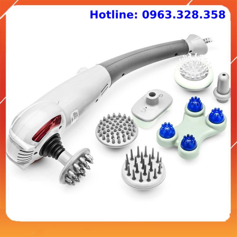 Máy massage cầm tay, máy massage toàn thân 7 đầu magic king massager