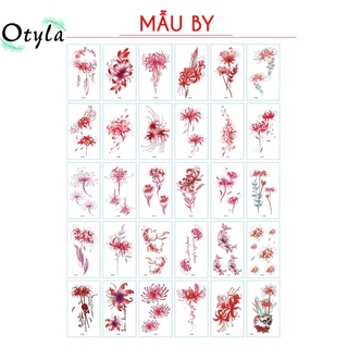 30 tờ hình xăm dán tattoo xăm nước tha thu otyla