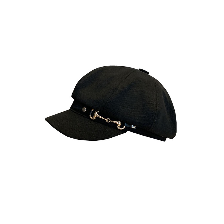 Mũ beret vải cotton màu trơn đơn giản thời trang thu đông cổ điển đẹp mắt