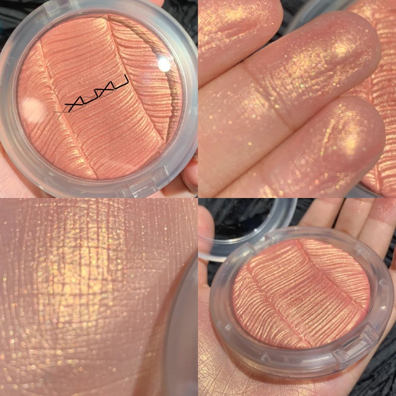 XUXU Sunshine Peach Highlighter Repairing Palette Glittering Face Natural Blush Repairing Makeup