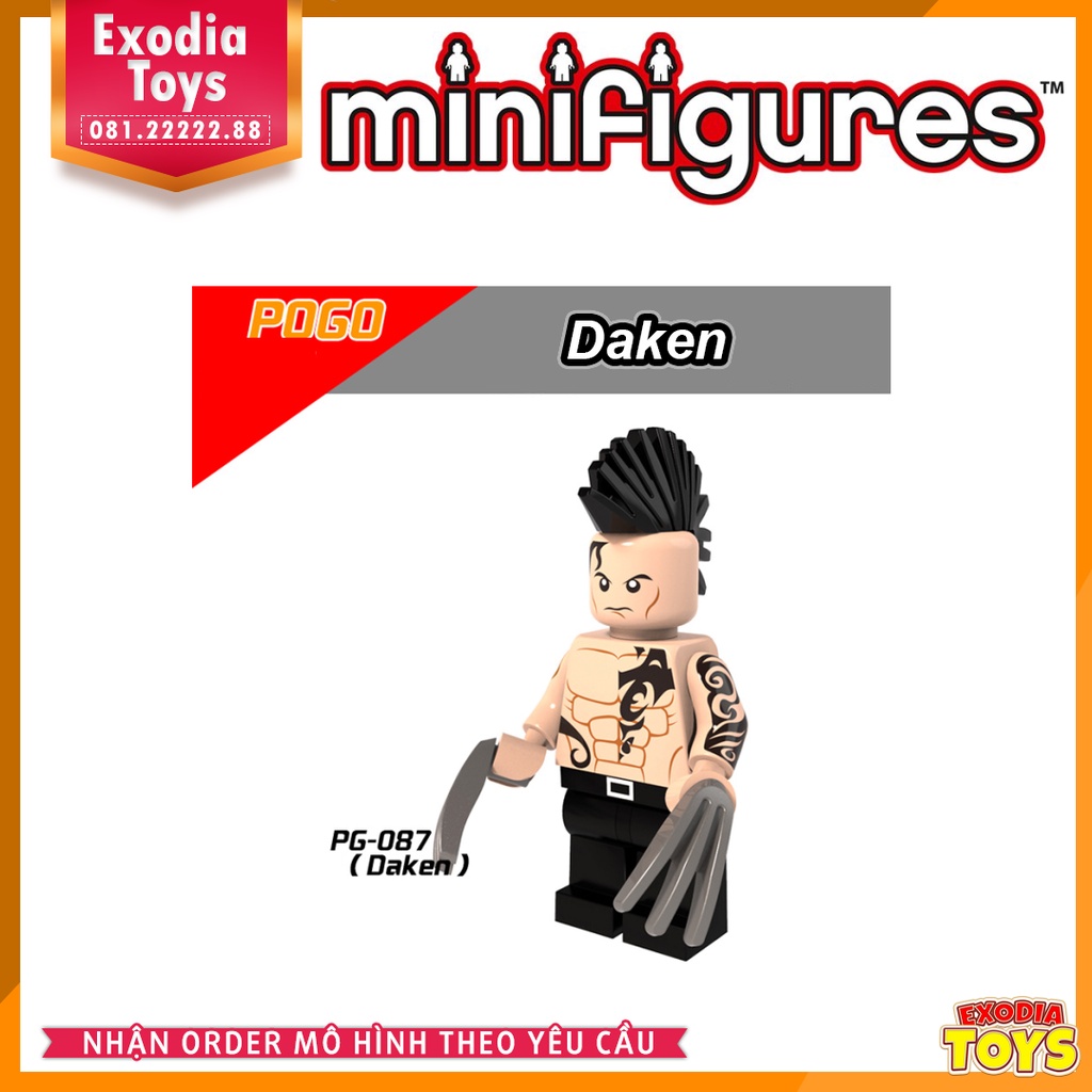 Xếp hình minifigure siêu anh hùng Dị Nhân X-Men - Đồ Chơi Lắp Ghép Sáng Tạo  - POGO 8019