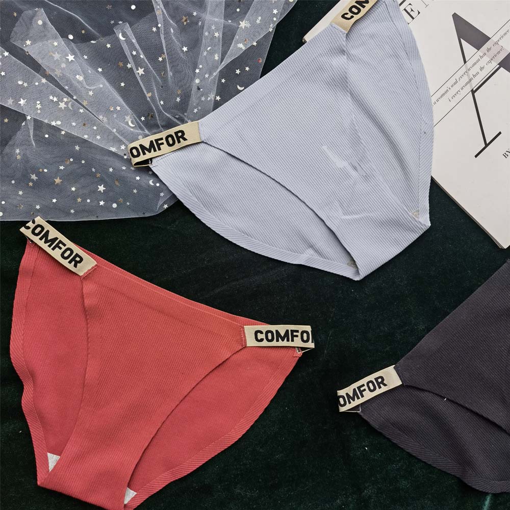 Quần lót cotton in chữ phong cách Âu Mỹ quyến rũ thời trang cho nữ