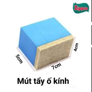 Miếng mút nỉ tẩy ố kính bằng tay