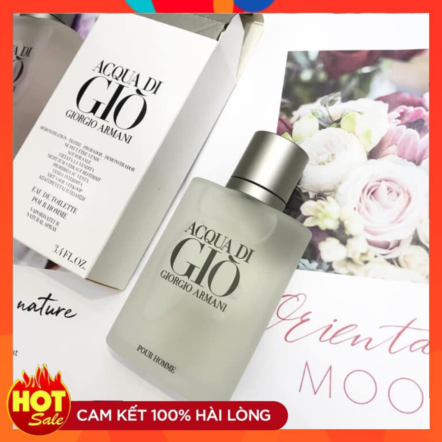 Nước Hoa Nam, Nước Hoa Aqua Di Giò Trăng 100ml Hương 8h, Hương Thơm Thanh Mát, Nhẹ Dịu Lưu | Thế Giới Skin Care