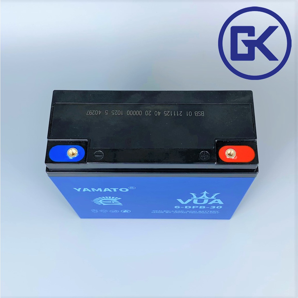 Ắc quy xe điện chất lượng cao YAMATO 6-DPB-30 Xe 133S , Vespa ,  Vinfast Klara , Anbico , Feliz ,  Zech , Xmen , Zoomer