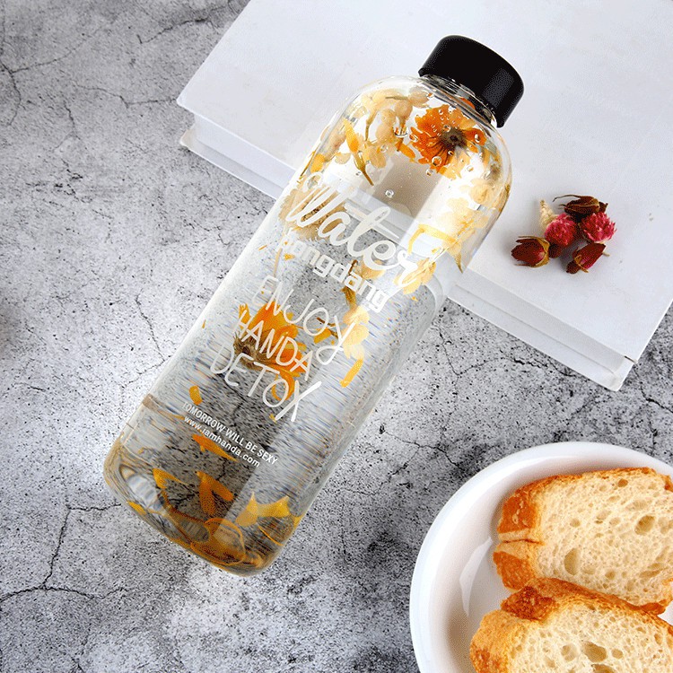 Bình nước detox PongDang 1000ml + tặng kèm túi vải xinh xắn Teddy Bears store