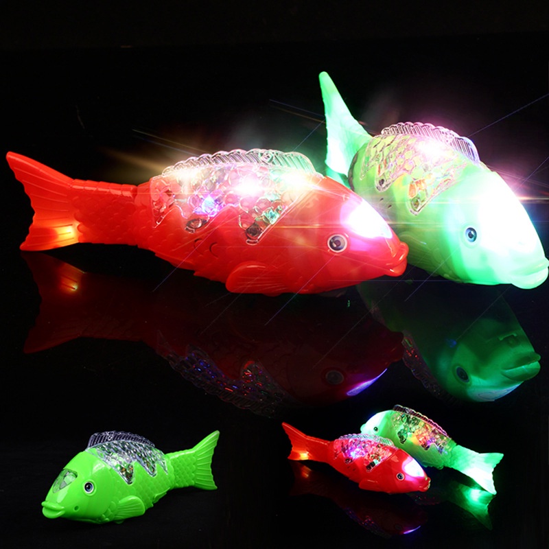 [GIẢM GIÁ 3 NGÀY] Đồ Chơi trẻ em dạng cá chép phát nhạc, đèn LED lấp lánh và chuyển động như cá thật