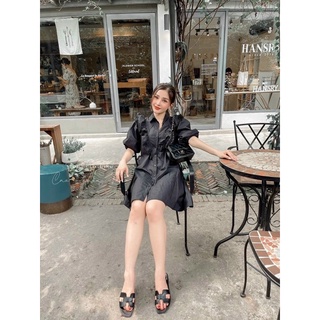 đầm bigsize cột eo tiểu thơ