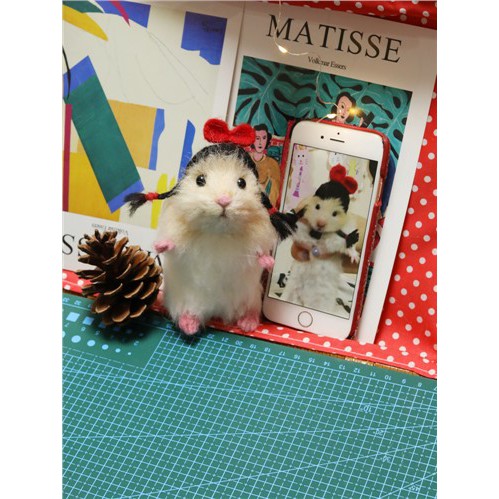 len mô phỏng búp bê hamster thú cưng, quà tặng năm con chuột