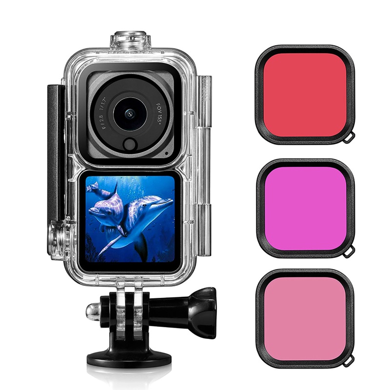 Vỏ Bảo Vệ Chống Thấm Nước 60m Kèm 3 Bộ Lọc Lens Và Ốc Vít Cho Máy Ảnh