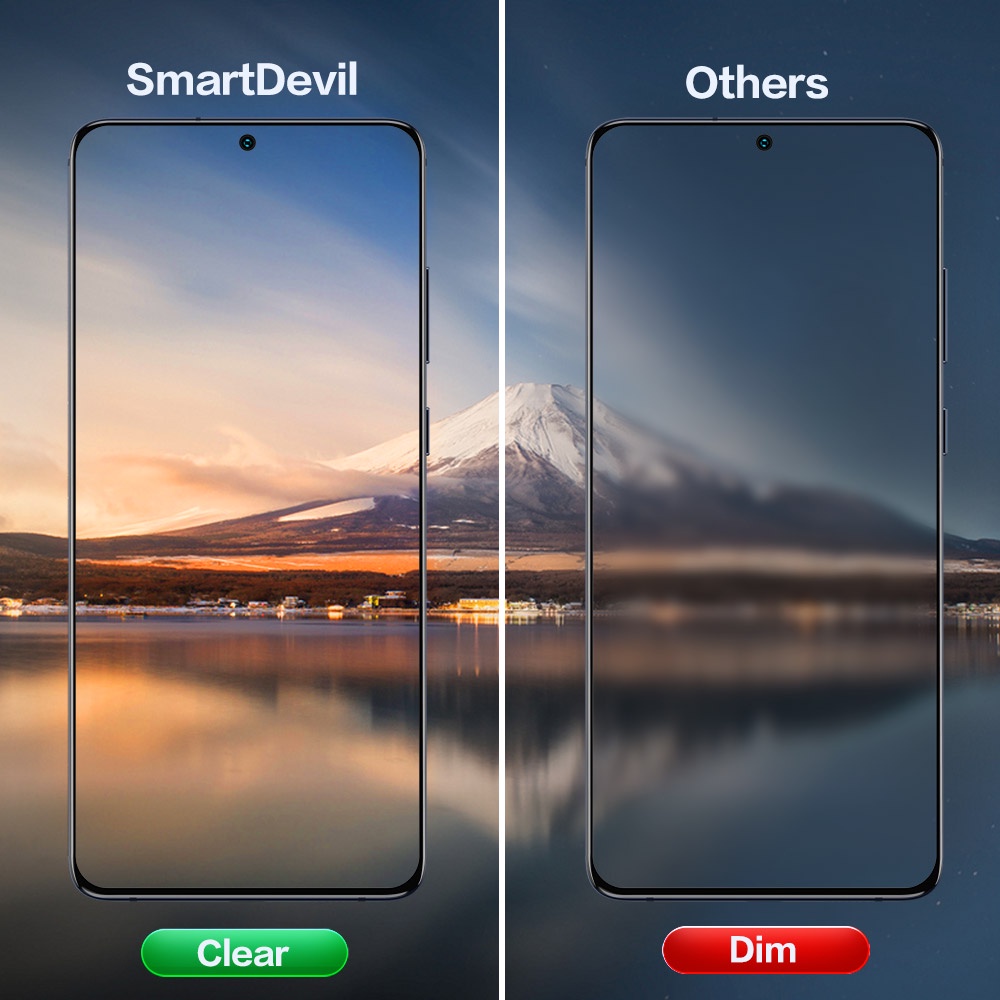 SmartDevil Kính Cường Lực Bảo Vệ Toàn Màn Hình Cho samsung galaxy s21 fe s20 fe galaxy a52