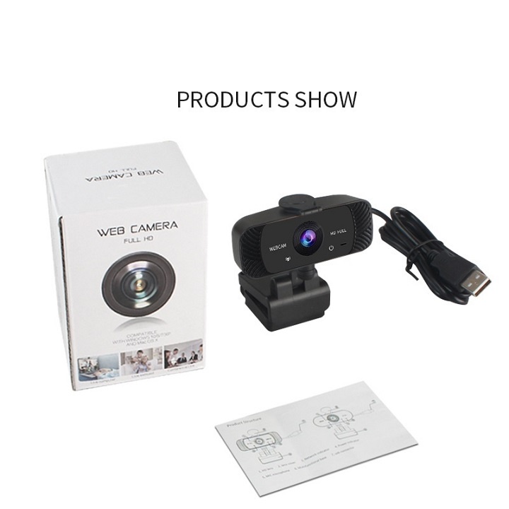Webcam máy tính có mic full hd 1080p full box siêu nét dùng cho pc laptop