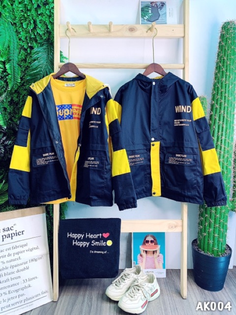 🌈𝐆𝐈𝐀́ 𝐗𝐔̛𝐎̛̉𝐍𝐆💢004 Áo Khoác Kaki - Đen Vàng 2 Lớp Cao Cấp (Bomber Jacket) | BigBuy360 - bigbuy360.vn