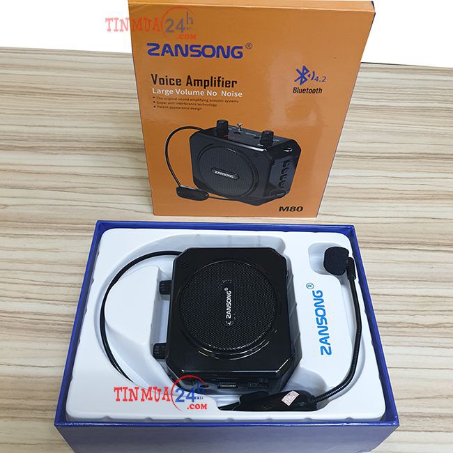 Máy trợ giảng Zansong M80 loa trợ giảng dòng micro không dây bluetooth đài FM