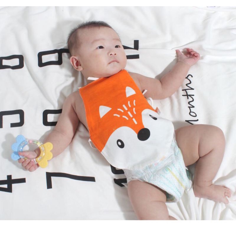 Áo Yếm Nửa Thân Cho Bé 0-3 Tuổi Hoạ Tiết Đáng Yêu