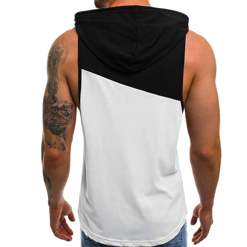 Men Gym Shirt sports vest Bodybuilding Shirts Thời Trang Nam Áo nỉ Áo cổ trụ Áo ba lỗ áo vest nam áo thể thao áo thể dục