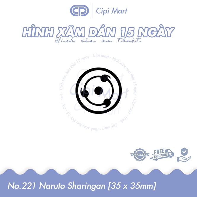 CIPI MART - Hình xăm tạm thời 15 NGÀY - chống nước, cọ xát 221