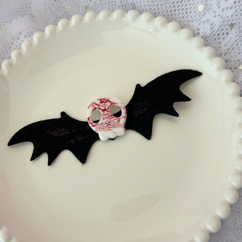 Kẹp Tóc Hình Đầu Lâu Sáng Tạo Hóa Trang Halloween