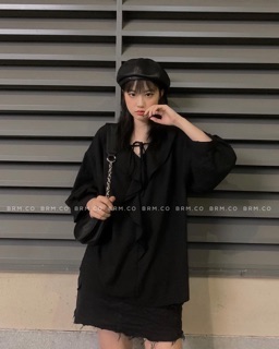 ÁO CỔ BÈO BUỘC DÂY
