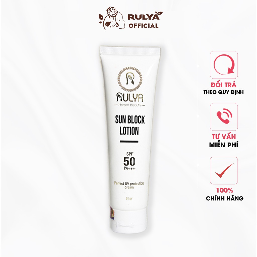 Kem chống nắng RULYA Sun Block Lotion bảo vệ da ngăn ngừa lão hóa - RULYA STORE