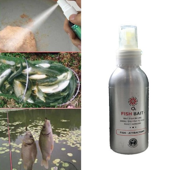 Bình xịt dụ cá Fish Bait siêu nhạy, chất dụ mồi câu thu hút cả đàn cá