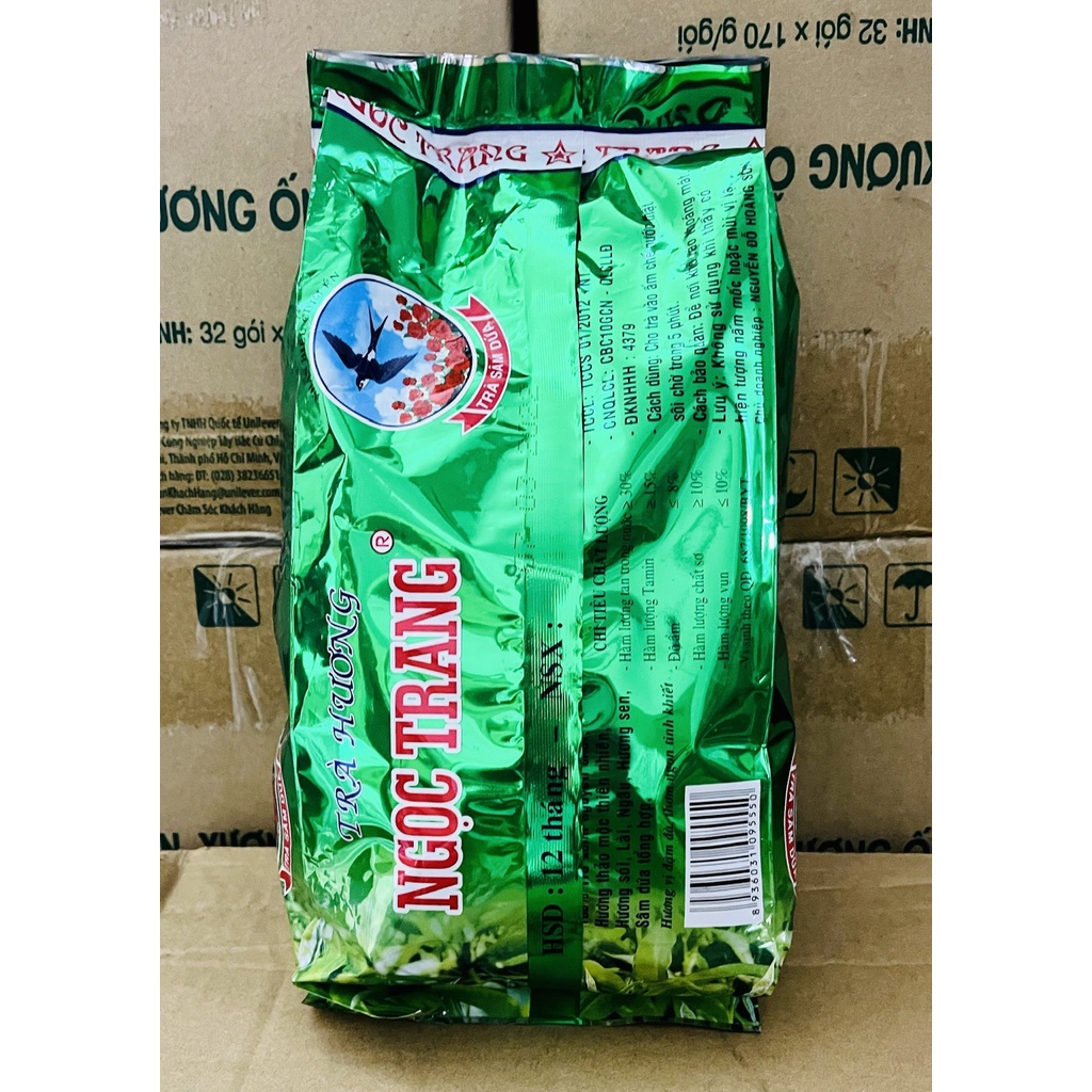 Trà sâm dứa Ngọc Trang nhãn hiệu Chim én gói