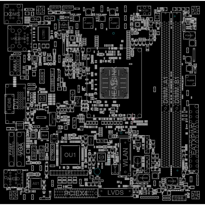 Sơ đồ mạch Boardview ASUS N3050I-C dùng cho thợ sửa chữa