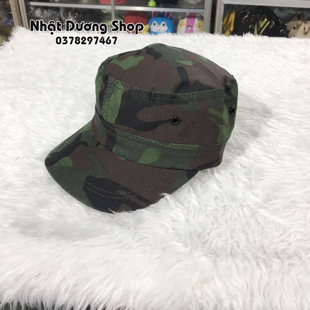 Nón kết đầu bằng có đuôi sau - Chất liệu Kaki bền chắc, phom nón đẹp thích hợp cho mọi người