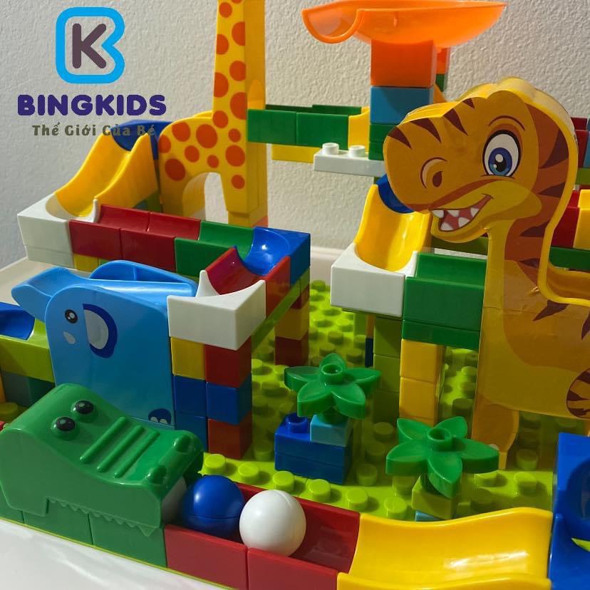 Đồ chơi xếp hình lắp ghép   tương  Duplo 200 chi tiết kèm tấm đáy, phát triển trí tuệ, trí thông minh cho bé